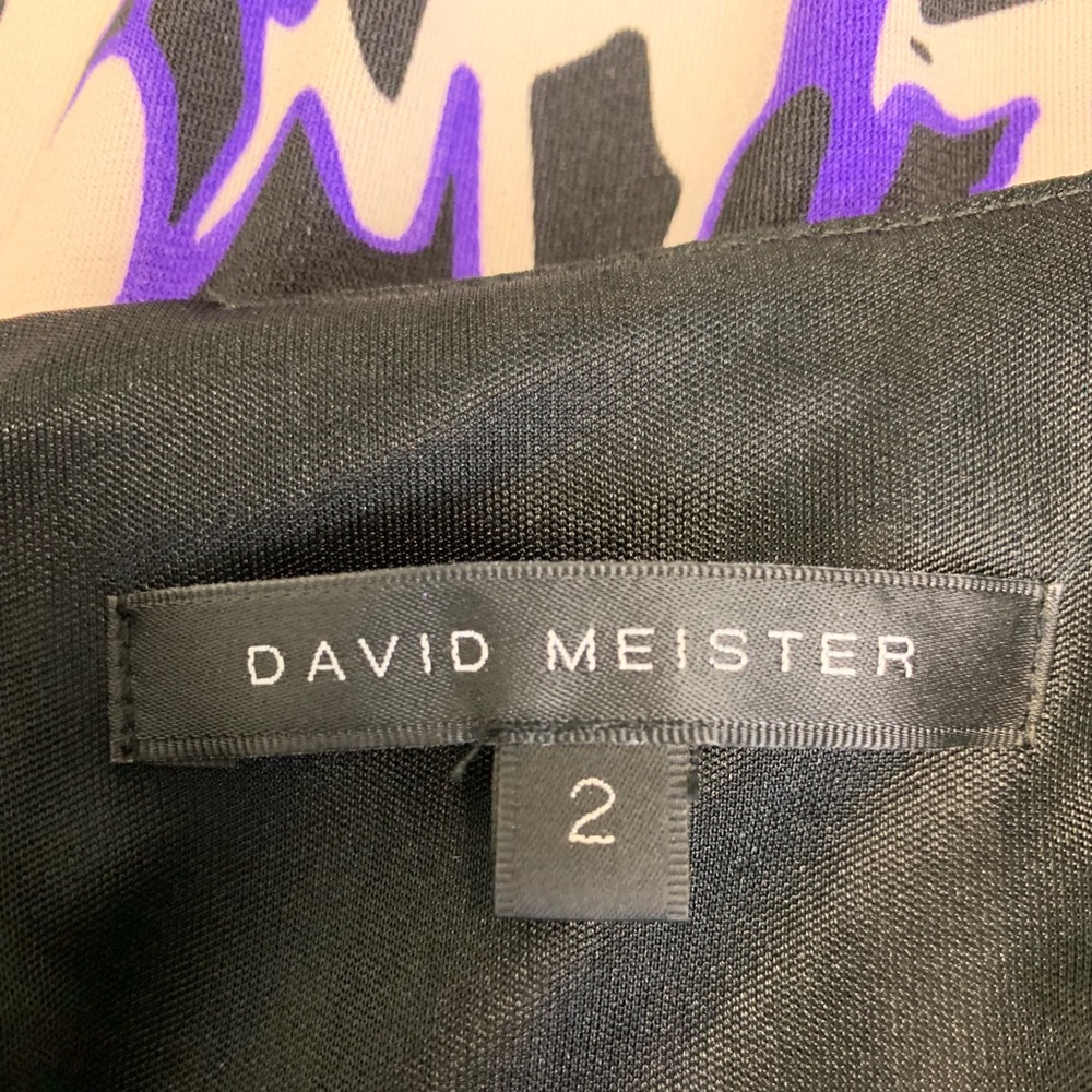 David Meister Abstract Dress Size 2 - Picture 8 of 8